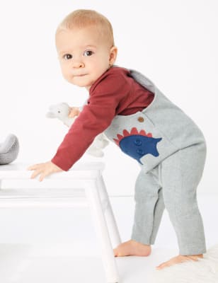 Ensemble 2&nbsp;pi&egrave;ces en coton &agrave; imprim&eacute; dinosaure