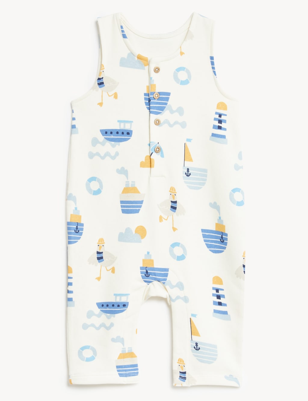 2pc Cotton Rich Boat Print Outfit (0-3 Yrs) image 3