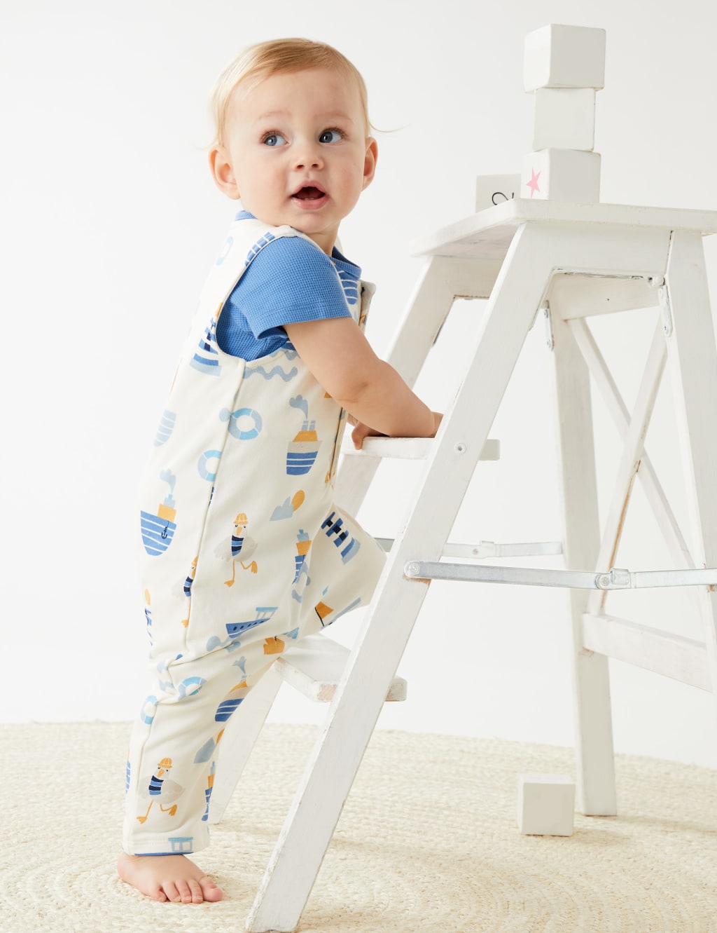2pc Cotton Rich Boat Print Outfit (0-3 Yrs) image 8