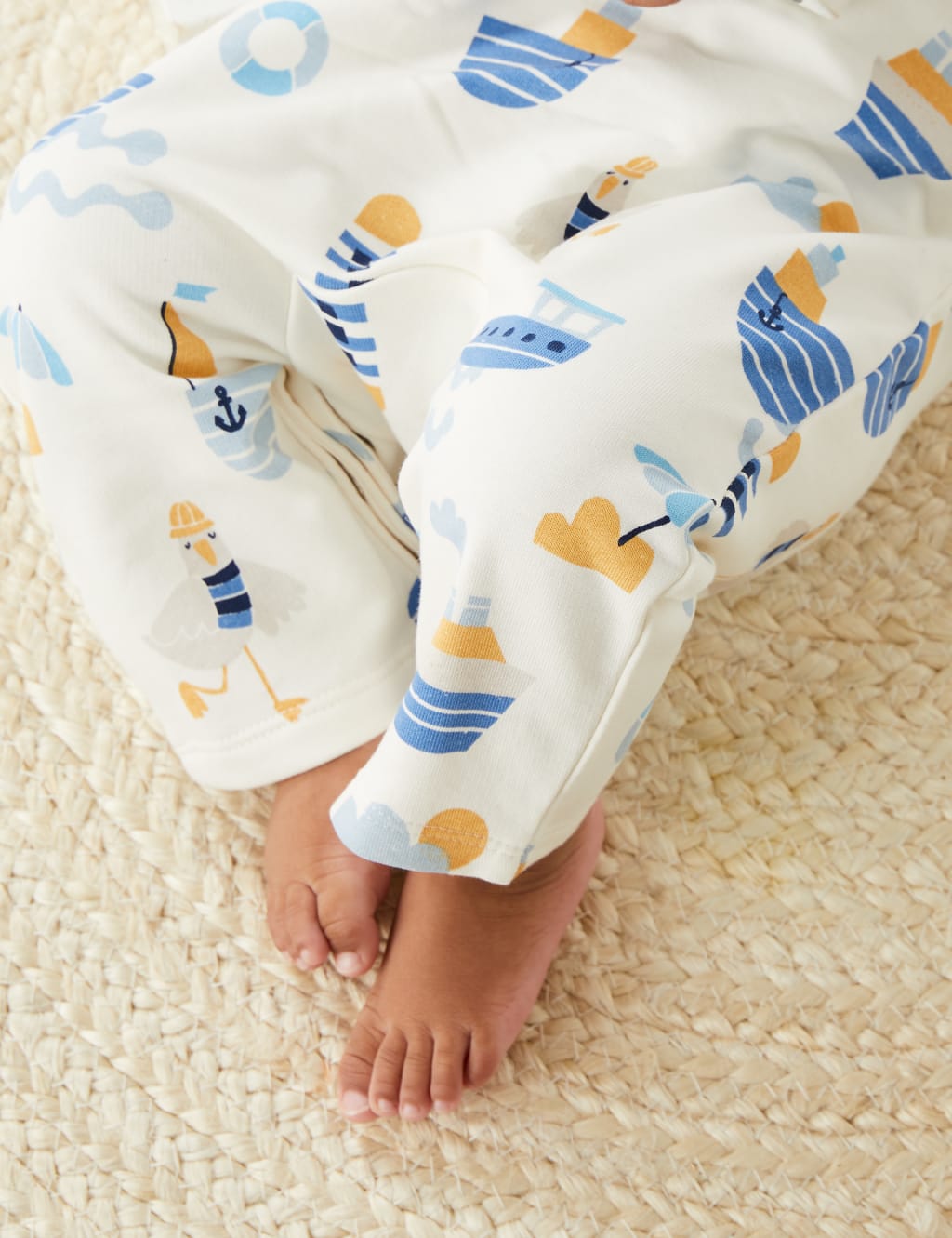 2pc Cotton Rich Boat Print Outfit (0-3 Yrs) image 10