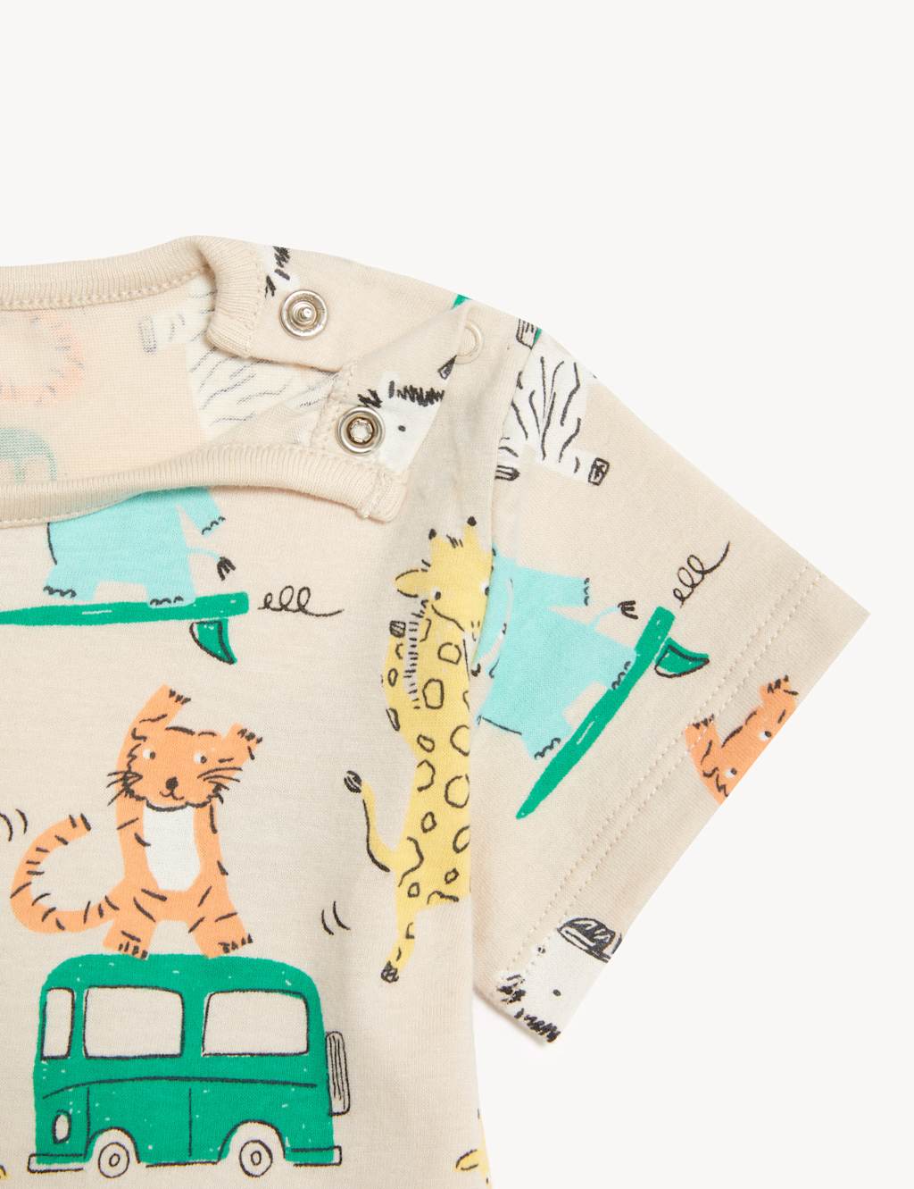 Pure Cotton Animal Print T-Shirt (0-3 Yrs) image 3