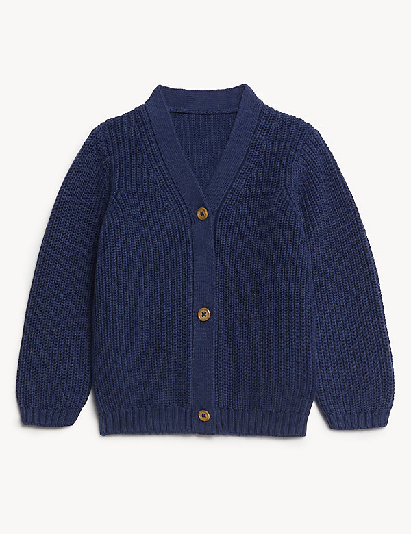 Pure Cotton Knitted Cardigan (0-3 Yrs) - SK