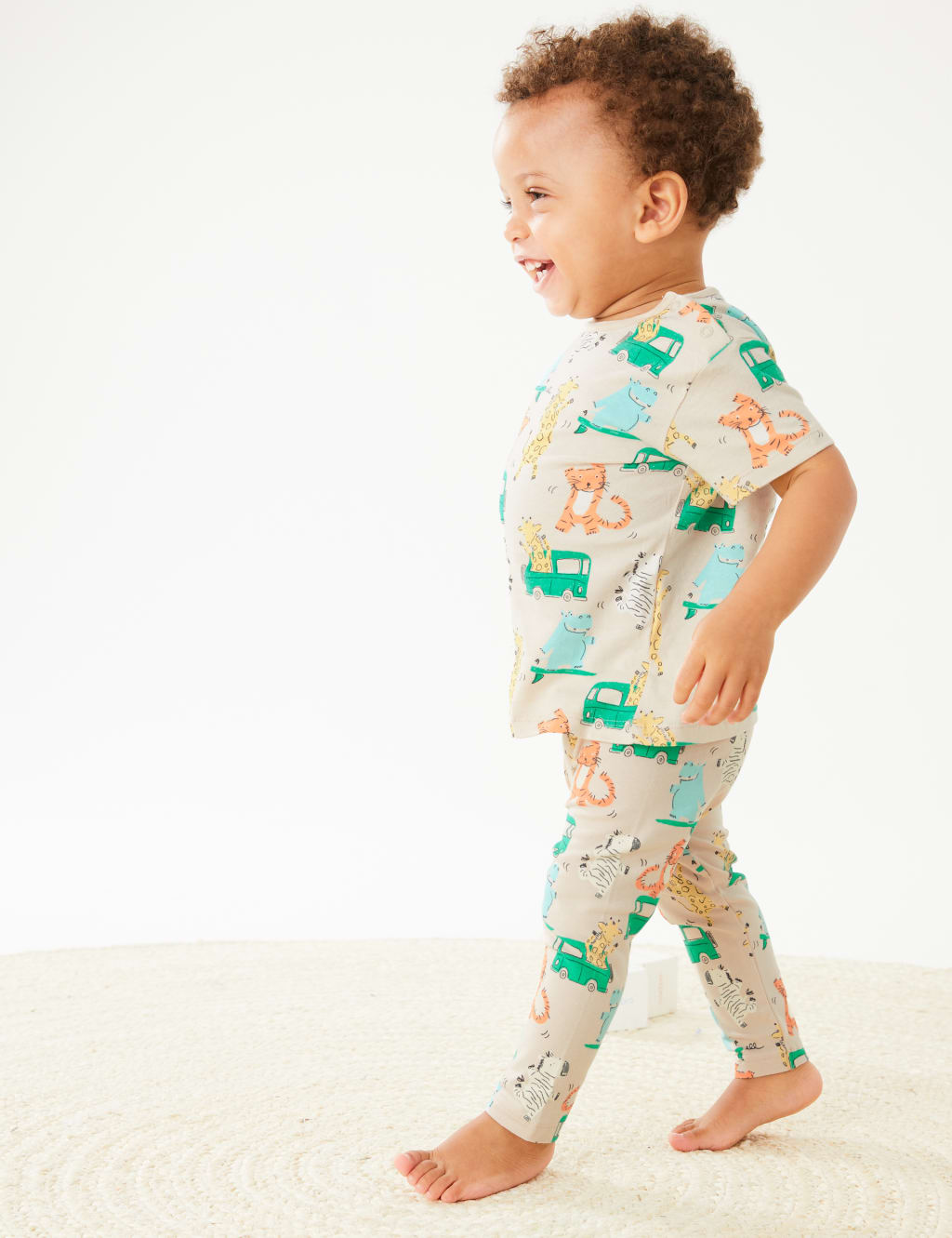 Cotton Rich Animal Leggings (0-3 Yrs) image 1