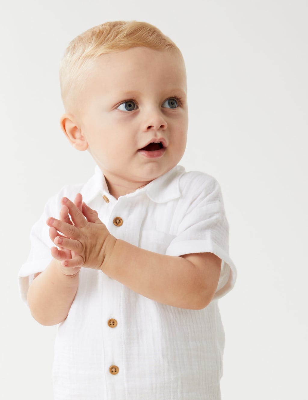 Baby white store shirt