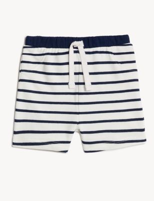 Cotton Rich Striped Pyjama Shorts