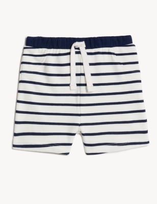 Cotton Rich Striped Pyjama Shorts