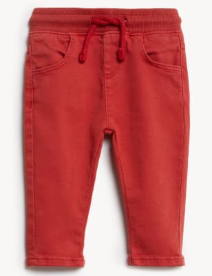 

Boys M&S Collection Cotton Rich Jeans (0-3 Yrs) - Red, Red