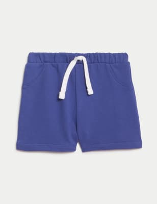 

Boys M&S Collection Cotton Rich Shorts (0-3 Yrs) - Blue, Blue
