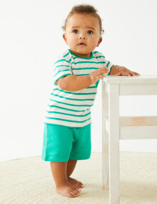 

Boys M&S Collection Cotton Rich Shorts (0-3 Yrs) - Spearmint, Spearmint