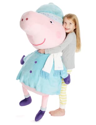 peppa pig giant talking peppa soft toy