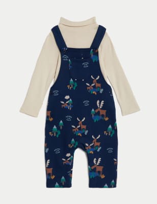 

Boys M&S Collection 2pc Cotton Rich Moose Print Outfit (0-3 Yrs) - Navy Mix, Navy Mix