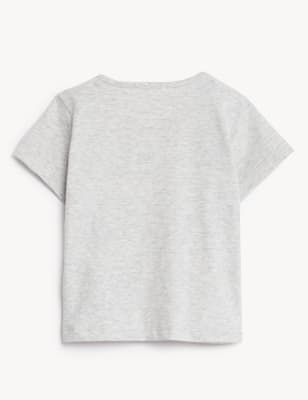 

Boys M&S Collection Pure Cotton Dinosaur T-Shirt (0-3 Yrs) - Grey Marl, Grey Marl