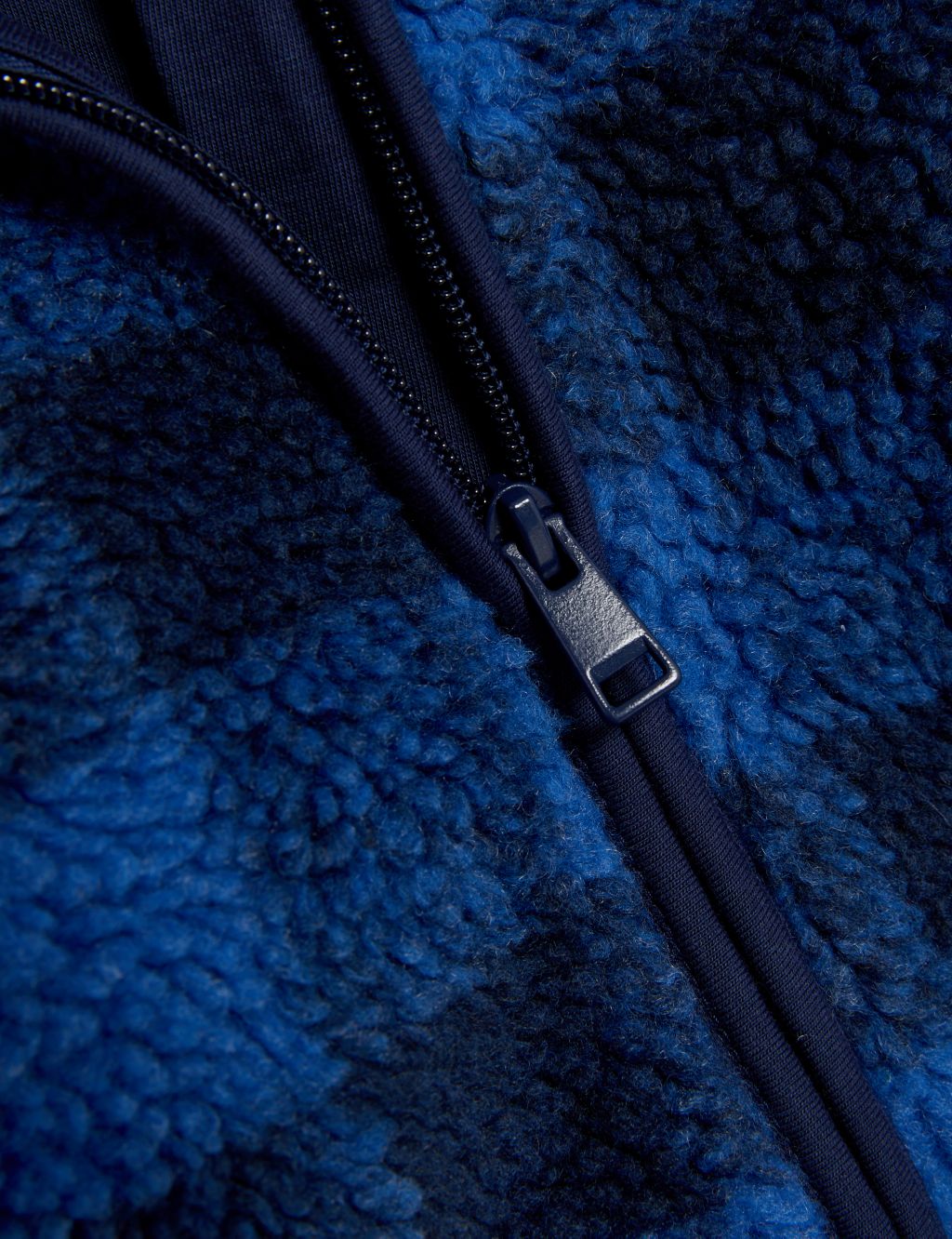 Fleece Checked Hooded Zip Jacket (0-3 Yrs) image 3