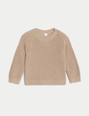 

M&S Collection Jersey 100% algodón (0-3 años) - Brown, Brown