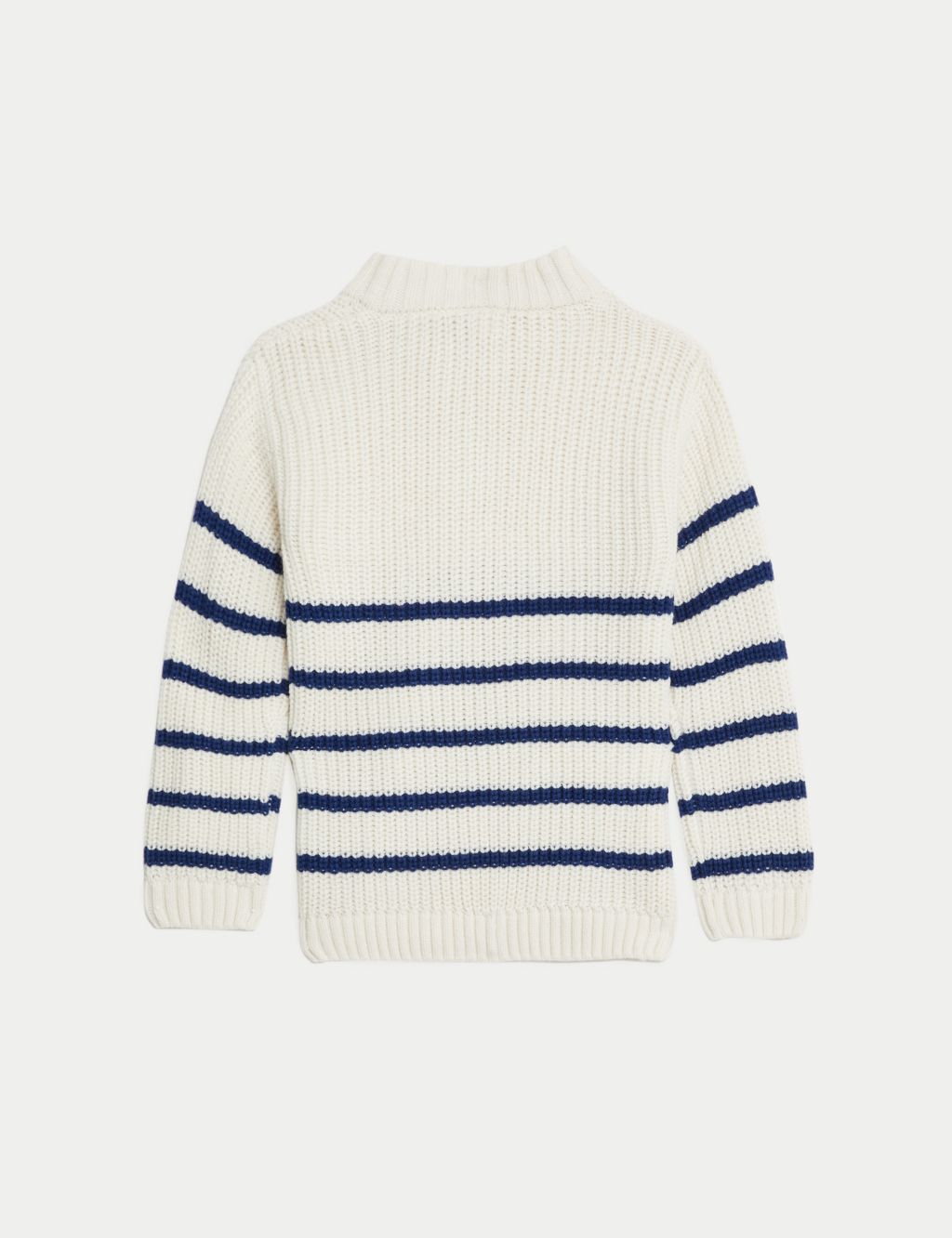 Striped Knitted Half Zip Jumper (0-3 Yrs) image 2