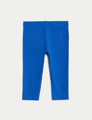 

M&S Collection Leggings mit hohem Baumwollanteil (0-3 J.) - Bright Blue, Bright Blue