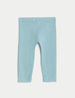 

Boys M&S Collection Cotton Rich Leggings (0-3 Yrs) - Light Teal, Light Teal