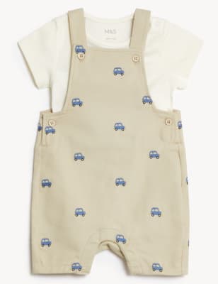 

Boys M&S Collection 2pc Cotton Rich Transport Outfit (0-3 Yrs) - Stone, Stone