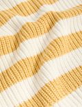 Dzianinowy sweter w paski 100% bawełny (0–3 lata)