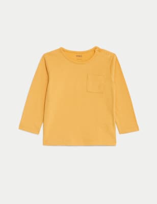 

M&S Collection Oberteil aus reiner Baumwolle (0-3 Jahre) - Yellow, Yellow