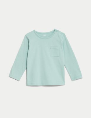 

Boys M&S Collection Pure Cotton Top (0-3 Yrs) - Light Teal, Light Teal