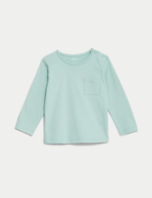 

Boys M&S Collection Pure Cotton Top (0-3 Yrs) - Light Teal, Light Teal