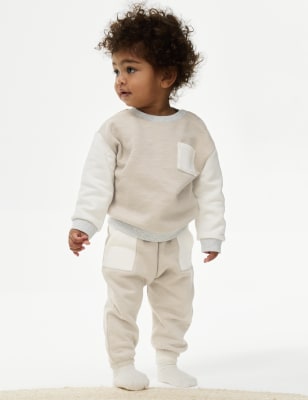 

Boys M&S Collection 2pc Cotton Rich Outfit (0-3 Yrs) - Cream Mix, Cream Mix