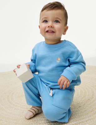 2pc Cotton Rich Boat Outfit (0-3 Yrs)