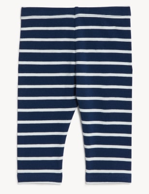 Cotton Rich Striped Leggings (0-3 Yrs)