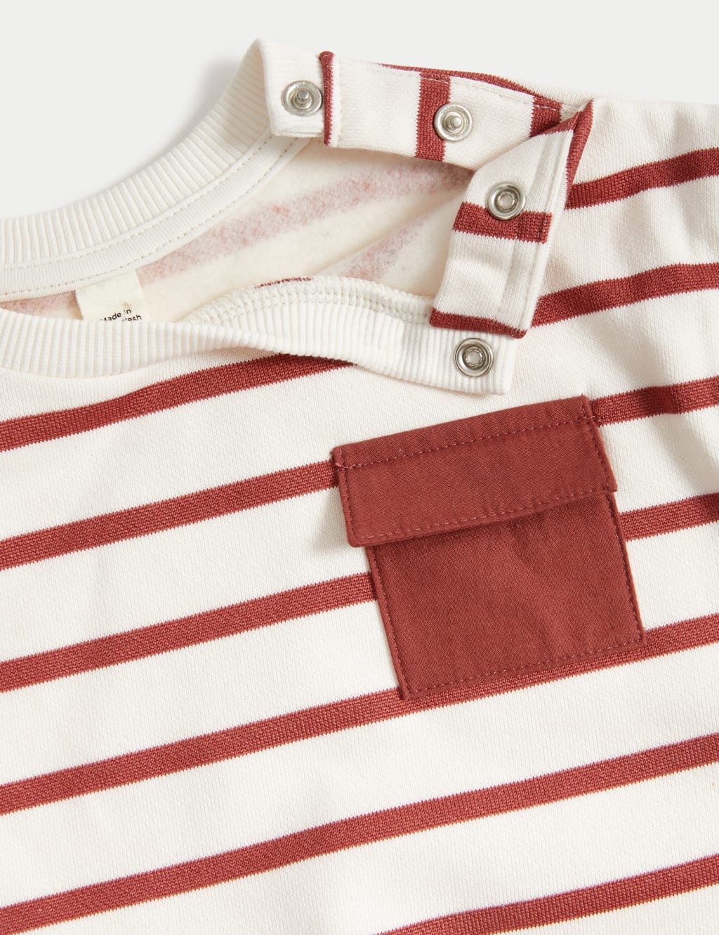 Cotton Rich Striped Sweatshirt (0-3 Yrs) image 3