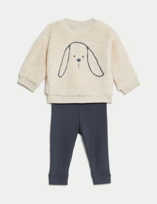 

M&S Collection 2-teiliges Outfit mit Hundemotiv (0-3 J.) - Calico Mix, Calico Mix