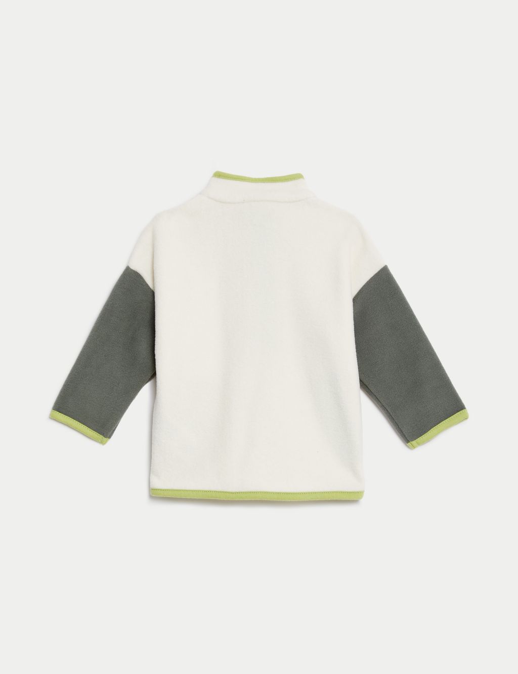 Colour Block Zip Fleece Jacket (0-3 Yrs) image 2