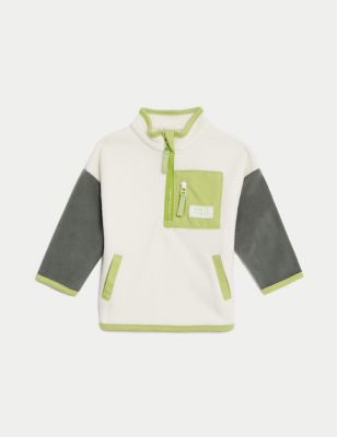 Colour Block Zip Fleece Jacket (0-3 Yrs)