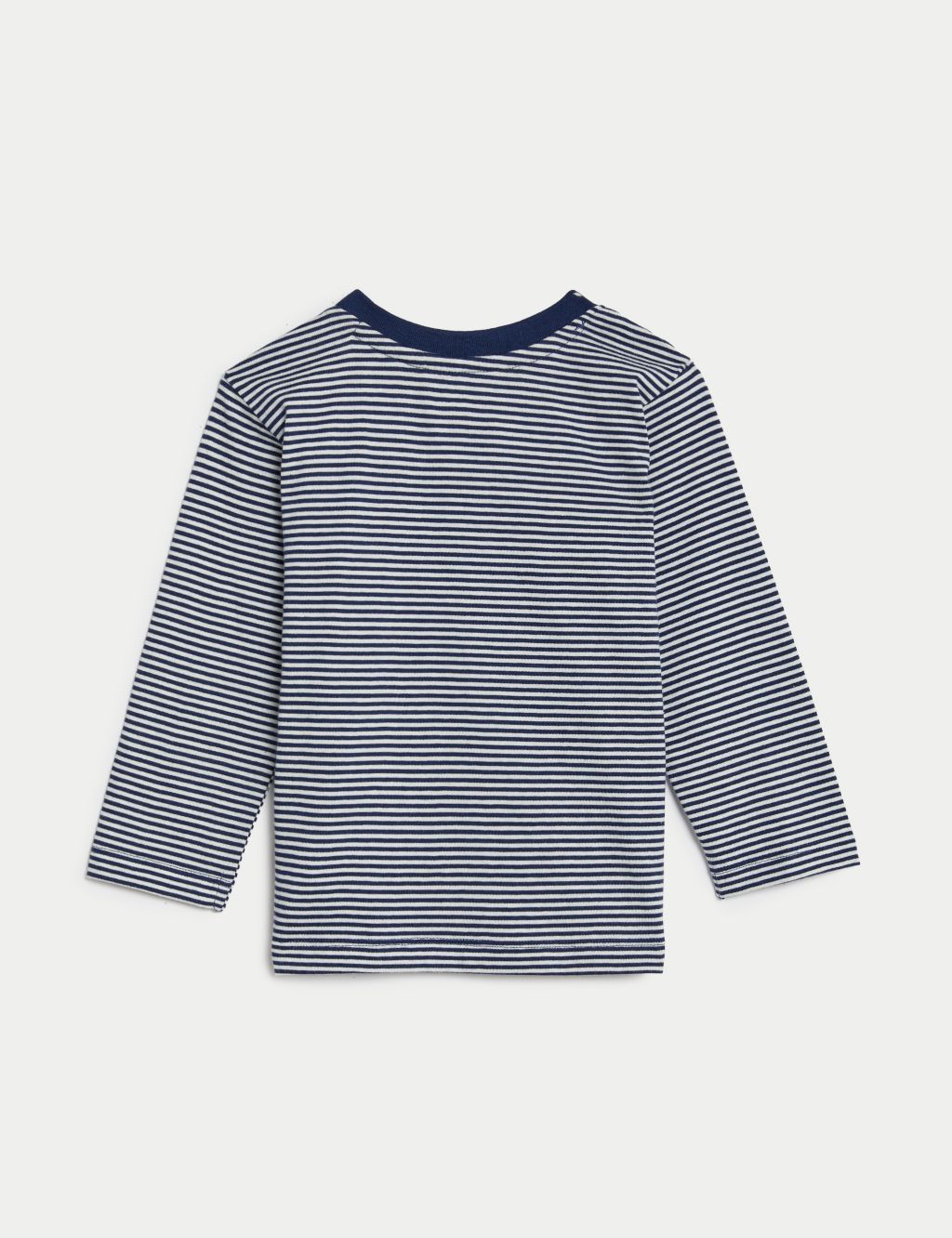 Pure Cotton Striped Top (0-3 Yrs) image 2