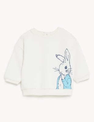 

Boys M&S Collection Cotton Rich Peter Rabbit™ Sweatshirt (0-3 Yrs) - Cream Mix, Cream Mix