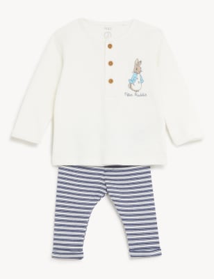 

Boys M&S Collection 2pc Cotton Rich Peter Rabbit™ Outfit (0-3 Yrs) - Cream Mix, Cream Mix