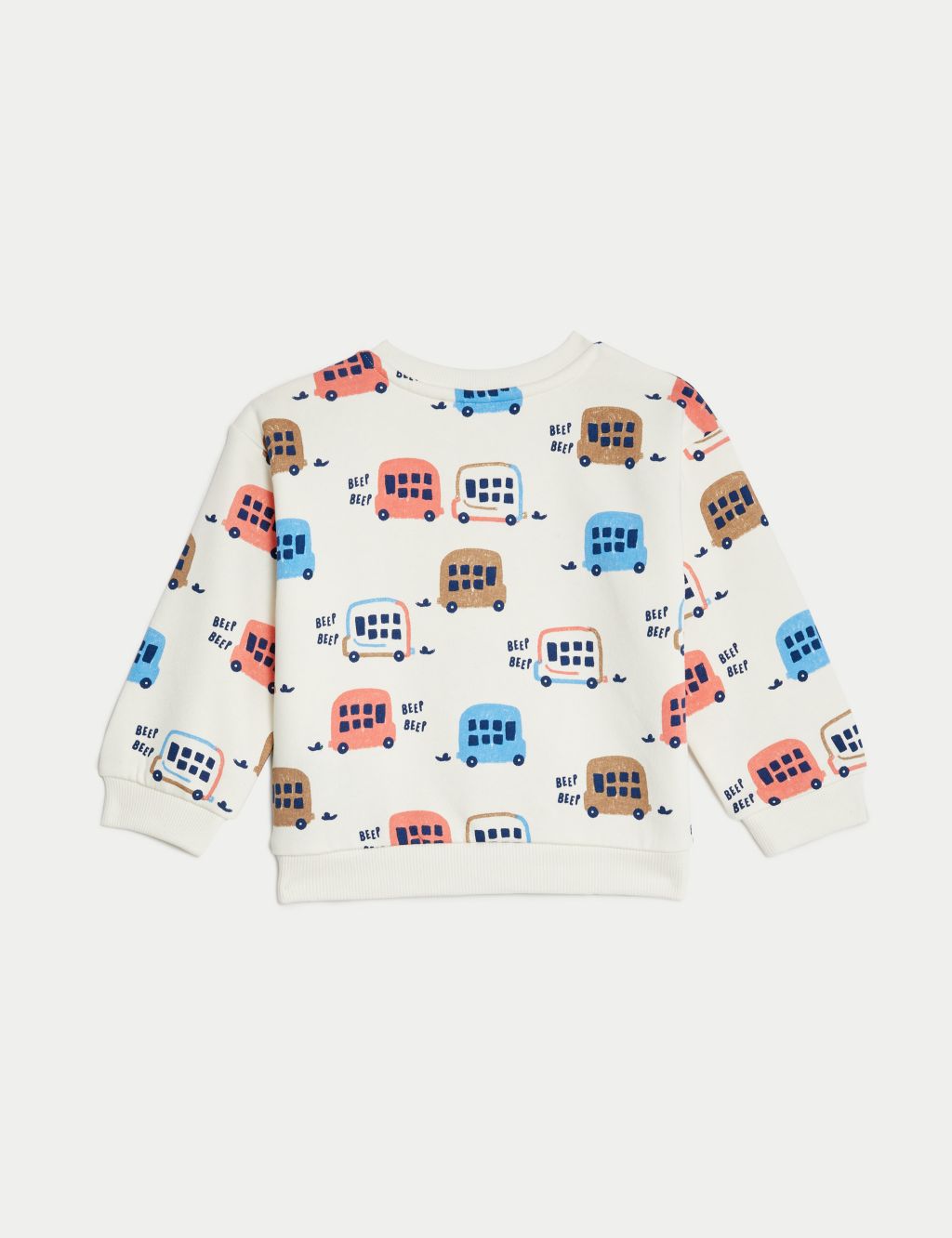 Cotton Rich Bus Sweatshirt (0-3 Yrs) image 2