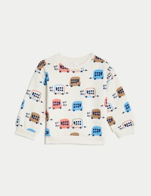 Cotton Rich Bus Sweatshirt (0-3 Yrs)