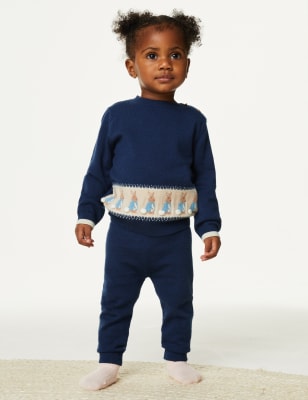 

Boys M&S Collection 2pc Knitted Peter Rabbit™ Outfit (0-3 Yrs) - Navy Mix, Navy Mix