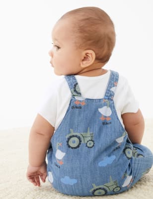 Dungaree dress discount for baby boy