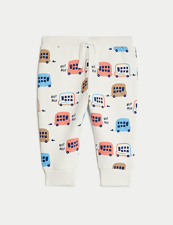 Pantalón deportivo de algodón con diseño de autobús (0-3&nbsp;años) - ES