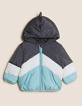 Stormwear™ Chevron Padded Hooded Coat (0-3 Yrs)