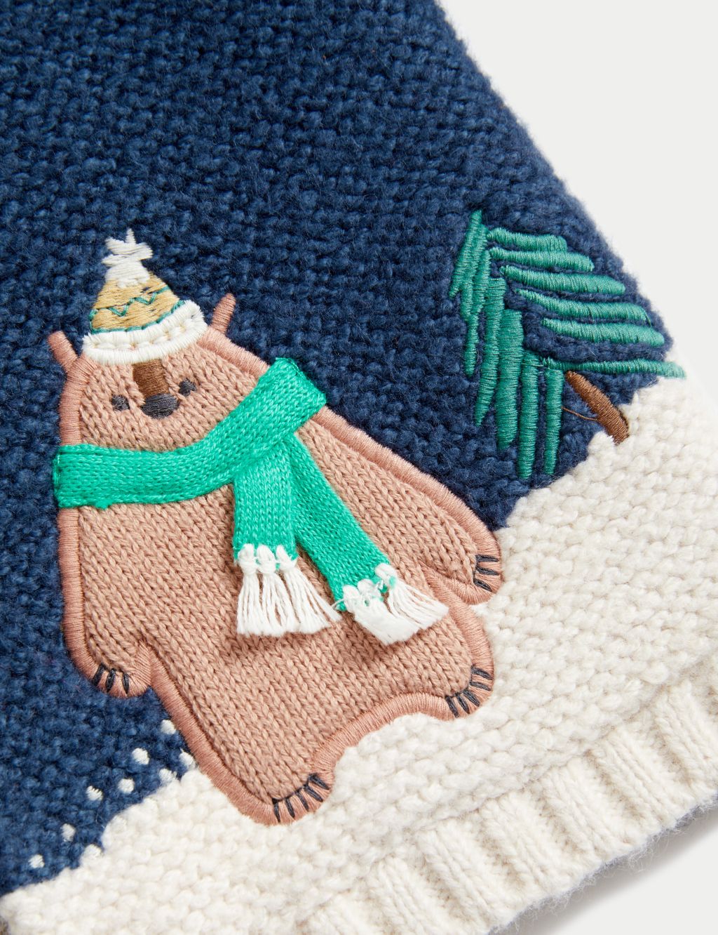 Cotton Rich Winter Animals Hooded Cardigan (0-3 Yrs) image 4