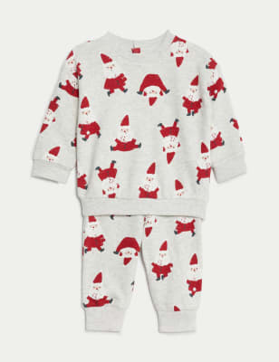 

Boys M&S Collection 2pc Cotton Rich Santa Outfit (0-3 Yrs) - Red Mix, Red Mix