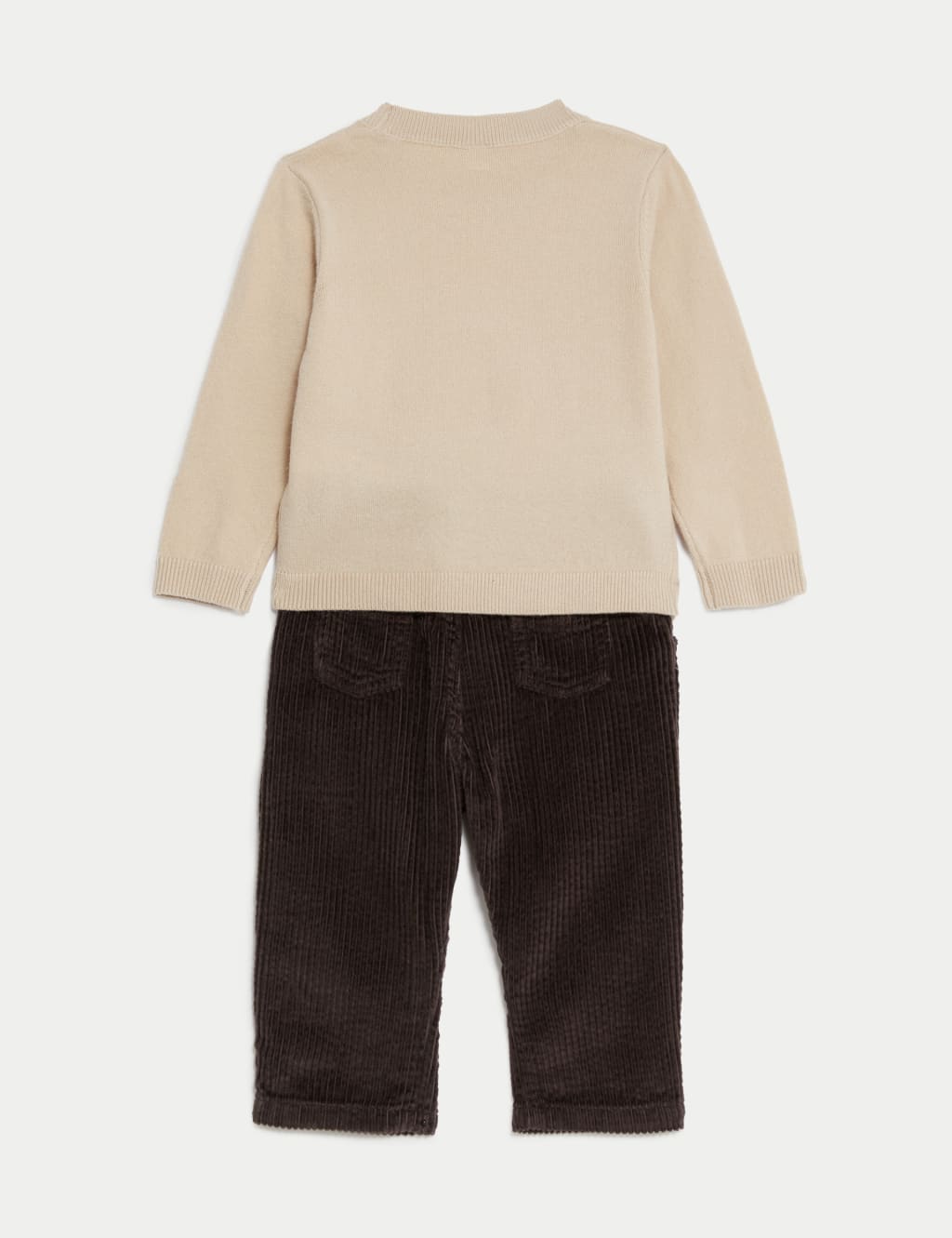 2pc Cotton Blend Knitted Outfit (0-3 Yrs) image 2