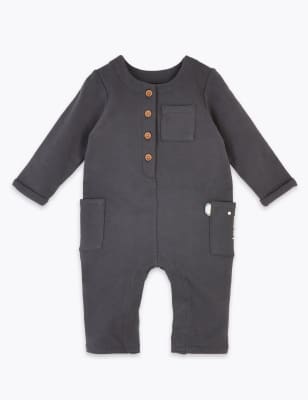 Combinaison &agrave; fermeture avant boutonn&eacute;e