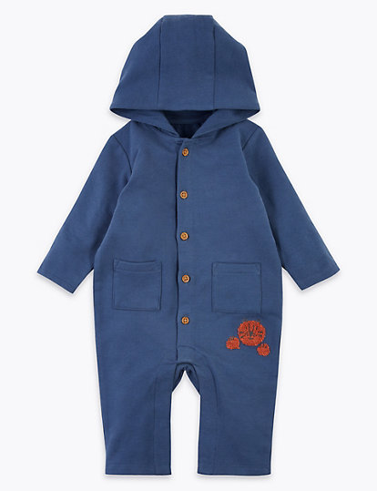 Cotton Rich Hooded All in One (0-3 Yrs)