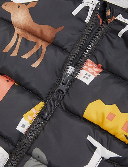 Stormwear™ Animal Print Padded Jacket (0-3 Yrs)