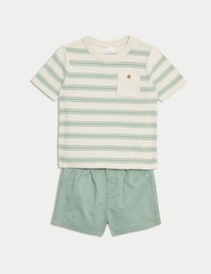 2pc Pure Cotton Top & Bottom Outfit (0-3 Yrs)