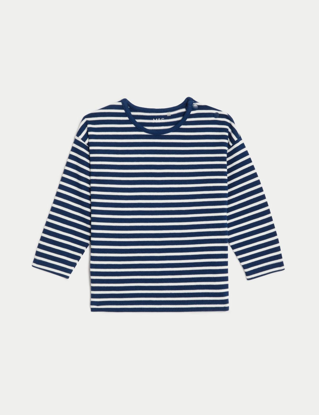 3pk Pure Cotton Striped Tops (0-3 Yrs) image 4